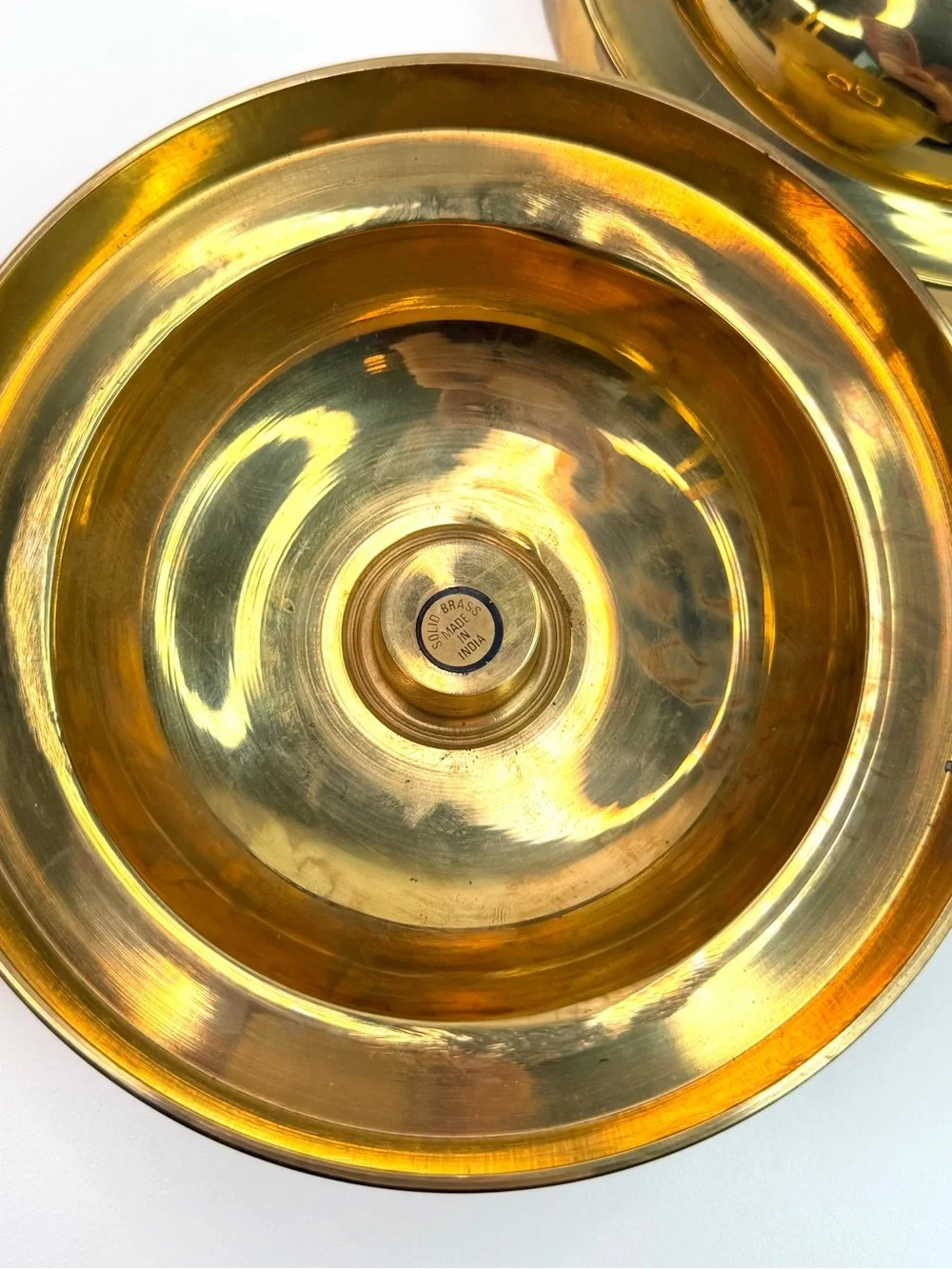 Vintage Brass MCM Candle Stick Holder Set